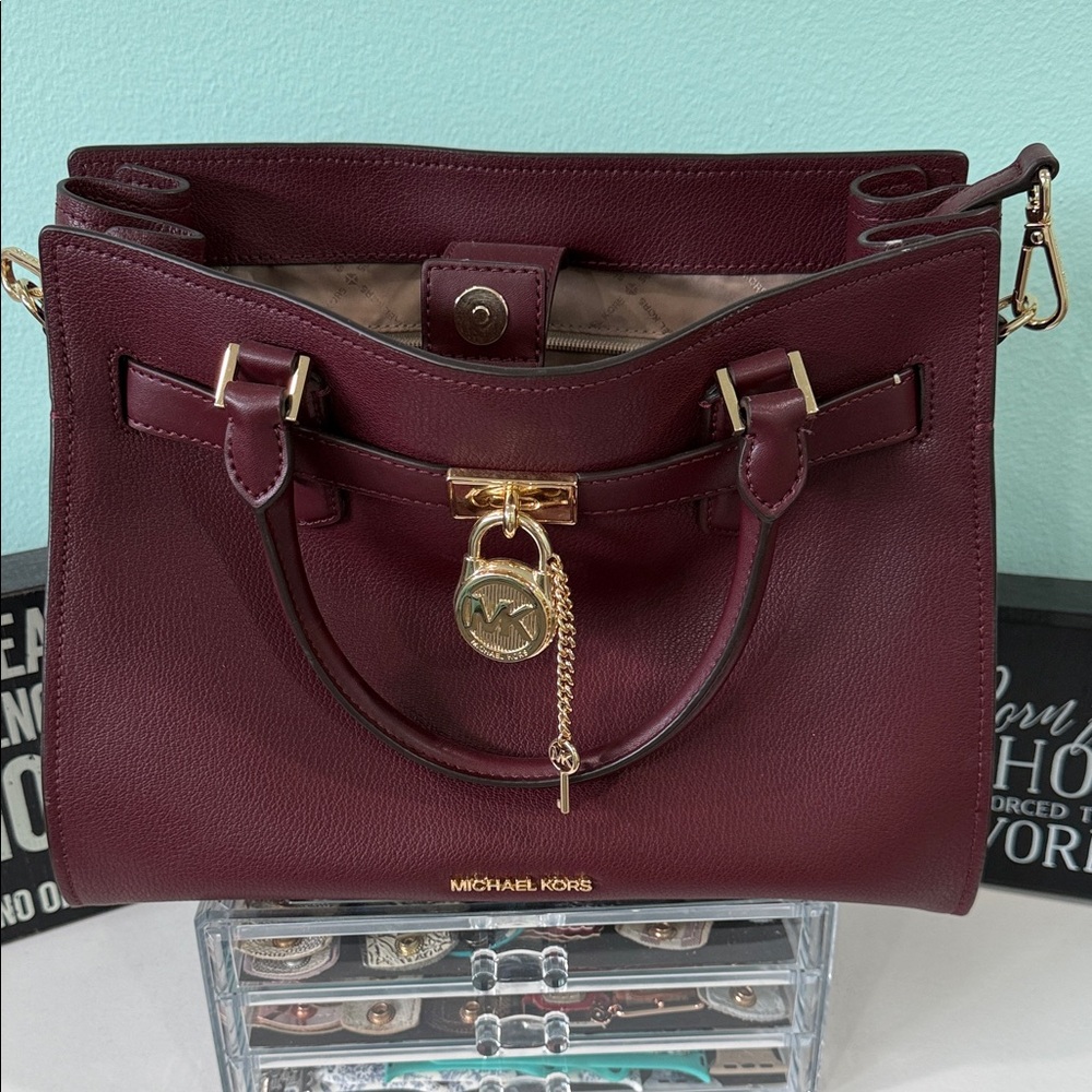 MICHAEL Michael Kors Burgundy Satchel